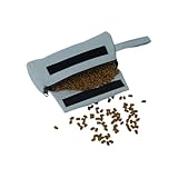 Futterdummy für Hunde - Apportierbeutel für alle Hunderassen - Futterbeutel - Perfekt für Dummy Hundetraining (grau)