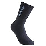 Woolpower 400 Socks Logo - Thermo Socken, dark navy blue, 45-48