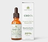 HEMP RELIEF Cbd öl 20% Original aus Kroatien Vollspektrum Extrakt CBD Tropfen 10ml - 250 Hanföl Tropfen - 2000mg CBD Premium-Produkt 0% THC Natürliches Cannabisöl laborgeprüft, zertifiziert