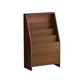 CD-Ständer aus Holz, bodenstehendes Schallplattenregal für Vinyl, Bücher & Zeitschriften, stilvolle Aufbewahrungslösung für Zuhause & Büro, modernes Design, platzsparend