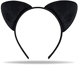 Hatstar Katzenohren Haarreif | Cat Ears Headband | Halloween Kopfschmuck für Damen, Frauen, Mädchen | Katzen Kostüm | Haarschmuck Deko Accessoire zu Karneval & Fasching