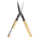 Wazakura Kleine Grasschere - Japanische Handgrasschere aus Kohlenstoffstahl, Handgeschmiedet in Japan - Präzisionsschere für Bonsai, Rasen & Gartenarbeiten