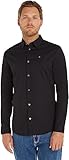 Tommy Jeans Herren Hemd TJM Original Langarm, Schwarz (Tommy...