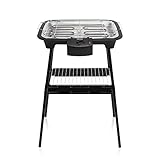 Tristar elektrischer Tisch- und Standgrill - 38x22cm Grillfläche, inkl. Grillrost, regelbare Heizstufe, 2000 Watt, BQ-2883