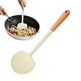 Pfannenwender aus Silikon, kratzfest, hitzebeständig, antihaftbeschichtet, für Picknick, Suppe, Restaurant, Wohnmobil, Grill und