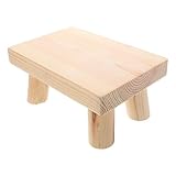 Generisch Kinderschemel aus Massivholz Abgerundete Kanten für Tragbarer und Leichter Tritthocker für Jungen und Mädchen für Bad Küche und Outdoor Mobiles Design für Vielseitigen Einsatz