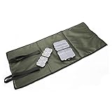 Cpolebev Karpfenangeln Quick Fish Faltbare Abhakmatte 3-Lagige Faltbare Fischschwammunterlage Mehrzweck-Sitzkissen Schutzkissen + Angelfait Aufbewahrungsbox-Set Faltbare Karpfenangelmatten-Kits