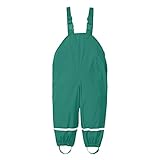 Kleinkind Kinder Regen Latzhose Winddicht wasserdicht Schlamm Romper Nylon-Winddicht Regenhose 152'158 (Green, 4-5 Years)
