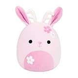 Squishmallows SQCR09449 - Akiyo die Sakura-Jackalope 19 cm, offizielles Jazwares Plüsch, superweiches Kuscheltier