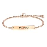 TMT Personalisiertes Armband Damen mit Gravur | Armband mit...
