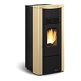 LaNordica Extraflame Pelletofen Giusy Evo (7 kW) Metall Pergamentgrau