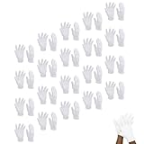 JOINPAYA Baumwollhandschuhe Elastisch Weiß Waschbare Schmuckhandschuhe für Damen Atmungsaktive Feuchtigkeitshandschuhe zur Handpflege Hautfreundlich und Bequem 16 Paar