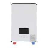 6500W Elektrischer Durchlauferhitzer, Warmwasserbereiter mit LED-Display, 30-55°C Thermostat, IPX4 Schutz - Durchlauferhitzer für Bad, Küche, Haustierpflege, 220V (Weiß)