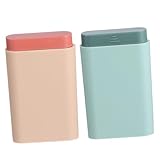 HIAKDOFT 2 STÜCK Teiliges Tragbares Pillenbox Fächern Kompakter Reise organizer für Zuhause und Unterwegs Langlebiger Medizinbehälter in Grün und Praktischer Tablettenaufbewahrer für