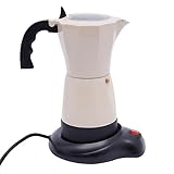 CHFUNE Siebträgermaschine aus Edelstahl, 480W Professionellem Espressomaschine Für für 1-6 Personen 300ML 360° Basisdrehung Für Gemahlenen Kaffee