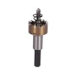 Utoolmart Hochgeschwindigkeitsstahl-Lochsägeblatt, 22,5 mm Schnittdurchmesser, 20 mm Bohrtiefe, titanbeschichteter Lochschneider, Bohreröffner, Lochschneider, Werkzeug für Metallbearbeitung mit