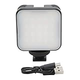 360° Full Color Kamera Fill Light - 6W Wiederaufladbar, Einstellbar 2500-9000K, Hoher CRI 95, Multifunktionale Montageoptionen, Ideal für Vlog, Live - Streaming & Fotografie,