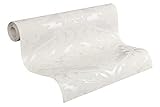 A.S. Création Black & White Vliestapete mit Ornamenten 0,53 x 10,05 m – Weiß, Metallic – elegante Barocktapete Made in Germany – 554338