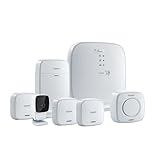 Gigaset Alarm System L - Alarmsystem für Wohnungen und Häuser mit Basisstation, Türsensor, Fenstersensor, Bewegungsmelder, Alarmsirene & Indoor Kamera - Smart-Home Set - App Steuerung, weiß