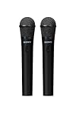 Sony ULTMIC1 - Kabelloses Mikrofonset mit 2 Mikrofonen und Empfänger, erweiterte Rauschunterdrückung, Duettunterstützung, 20-Stunden-Akku, stoßfest, perfekt für die ULT Power Sound Serie - Schwarz