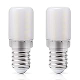 DiCUNO E14 Kühlschranklampe LED 3W, ersatz für 30W Halogen, Kaltweiß 6000K, 300LM E14 LED Lampe, LED Glühbirne für Kühlschrank, Nähmaschine, Dunstabzug oder Slazlampe, 230V, 2er Set