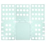 eModwey Faltbrett für Kleidung – T-Shirt, Hemden, Pullover und Hosen – Einfach zu Benutzen, Robuste Materialien und Kompakte Bauweise für Optimalen Stauraum – für Kinder und Erwachsen (Hellgrün)