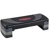 Yaheetech Steppbrett Fitness Aerobic Stepper Höhenverstellbar Step Bench mit 3 Stufen (10/15/20 cm) Rutschfestes Trainingsgerät für Büro und Zuhause