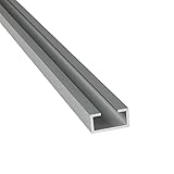 Alu C-Profil ELOXIERT Aluminium Alu Profil für M6,M8,M10,M12 Schraube/Mutter 11x17x4,5x2 mm (M8 Schraube) x 2.000+-4 mm