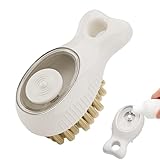 Spülbürste – Mit Spülmittelspender | Küchenbürste – Soap Dispensing Dish Scrubber Brush – Non-Slip Griff zur Schmutzentfernung für Grill Backofen Pfannen Abzugshaube Schwarz 1er Set Robust