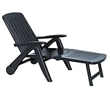 Tomaino - Sonnenliege aus Kunststoff für den Außenbereich,...