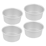VINTORKY Robuste Runde Kuchenformen Aus Aluminiumlegierung 4 Stück Kuchenbackformen Für Mousse-kuchen