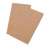 Grupo Erik Ersatz für Reisetagebücher - Nachfüllpack - Dotted Notebook 12x19,6 cm - 40 Seiten liniert und 40 Seiten mit Punktraster, RCV01, Weiß