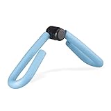 Relaxdays Oberschenkeltrainer, Arme & Beine, Multifunktionstrainer für Zuhause, Adduktoren Trainer, Beinpresse, hellblau