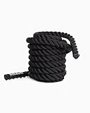 BOOMFIT Unisex-Erwachsene Battle Rope 9m Kampfseil, Black, One Size