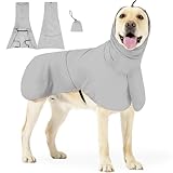 TSMORY Hunde-Regenmantel mit Sonnenschutz, wasserabweisend, für den Strand, Wandern, tägliches Spazierengehen, wasserdichter Hunde-Regenmantel mit Sonnenschutz