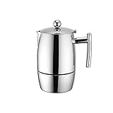 Weis Espressokocher, Edelstahl, Silber