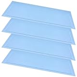 Blushtier Frostschutzmatte für Gefrierschrank, waschbar, für Küche, Kühlschrank, Schrank, Schubladenregale, 45 x 14 cm, Blau, 4 Stück