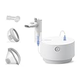 OMRON X105 Advanced All-in-One-Inhalationsgerät für Kinder & Erwachsene, „Gut“ Stiftung Warentest 12/24, leistungsstarker Inhalator bei akuten & chronischen Atemwegserkrankungen; hochwertiges Zubehör