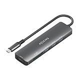 AISENS Docking USB Typ-C ASUC-6P024-GR - 1 x HDMI - 3 x USB - 1 x Kartenleser - Grau