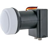 SCHWAIGER 289 Twin LNB Low Noise Blockconverter digital LNB-Kappe Satellitenschüssel-Zubehör Multifeed Wetterschutz anthrazit