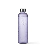 VINSUN Trinkflasche 650ml lila - auslaufsicher, Kohlensäure geeignet, BPA frei, Tritan - Leichte Wasser Flasche für Sport, Outdoor, Schule, Uni, Fahrrad, Büro, Gym