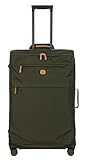 Bric's Trolley Groß X-Bag Kollektion, Weichgepäck-Koffer mit 2 Doppel-Rollen, Widerstandsfähig und Ultraleicht, Maße: 48x77x26cm, Olive