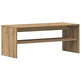 vidaXL TV-Regal Artisan-Eiche 100x40x40 cm Holzwerkstoff, TV-Möbel, TV-Board, TV-Sideboard, TV-Ständer, TV-Bank, Fernsehschrank, Fernsehtisch