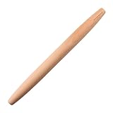 Muso Wood Nudelholz - Französisches Teigroller zum Backen - Nudelholz holz Rolling Pin für Fondant, Pizza, Kuchen, Nudelteig (40 cm - Buchenholz)