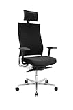 TOPSTAR Sitness Life 80, ergonomischer High-Class Schreibtischstuhl, Bürostuhl poliert, schwarz