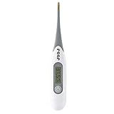 reer ExpressTemp Digitales Fieberthermometer, Messzeit 10 Sekunden, vergoldete flexible Spitze, für Baby und Kind