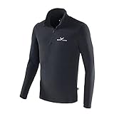 Black Crevice Herren Fleece Skirolli, schwarz/Silber, L