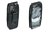 caseroxx Ledertasche mit Gürtelclip für Nokia 3210 (2024) in schwarz – robuste Handy-Tasche mit Sichtfenster & Gürtelclip aus Echtleder, ideal für Beruf, Freizeit, Outdoor & sicheren Transport