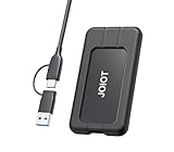 JOIOT 512GB Externe Festplatte bis zu 1900MB/s USB-C USB 3.2 Gen mit Schutzhülle Stoßfestes Typ-C Externes Solid State Drive Tragbares Portable SSD für PS5 Xbox Laptop MacBook/Pro/Air und PS4,Schwarz