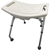 Duschhocker | höhenverstellbarer Duschstuhl 47-51cm |...